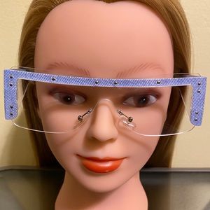 Clear Blue Glamorous Sunglasses